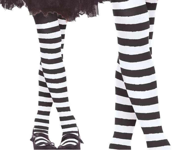 Halloween Maillot Kind Zwart Wit Gestreept van Fiestas Guirca koop je bij Partywinkel