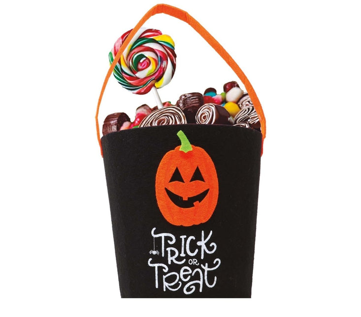 Halloween Mandje Trick Or Treat 35cm van Fiestas Guirca koop je bij Partywinkel