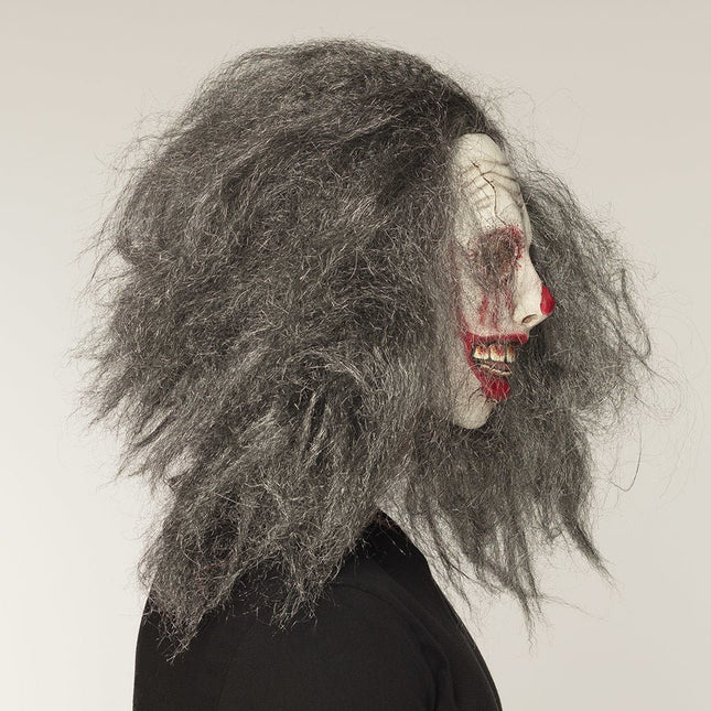 Halloween Masker Clown Grijs Haar van Boland koop je bij Partywinkel