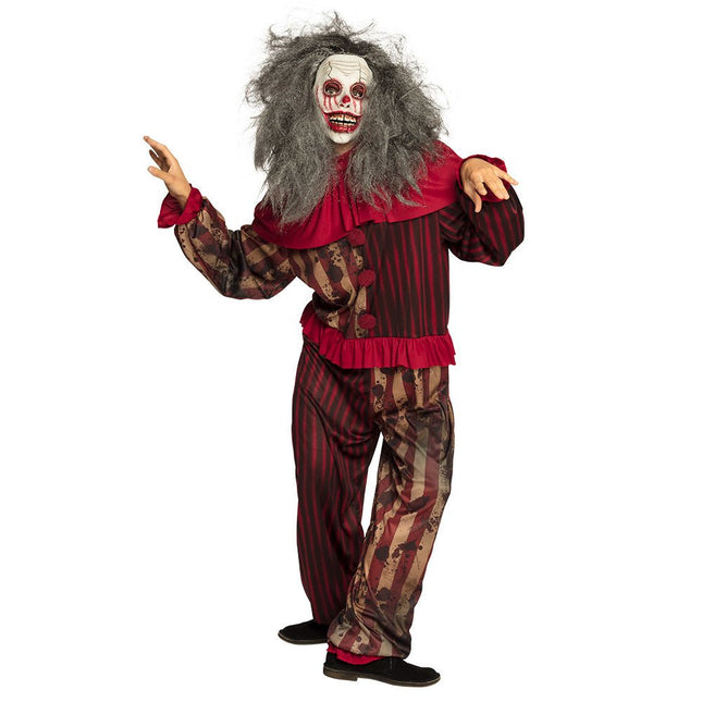 Halloween Masker Clown Grijs Haar van Boland koop je bij Partywinkel