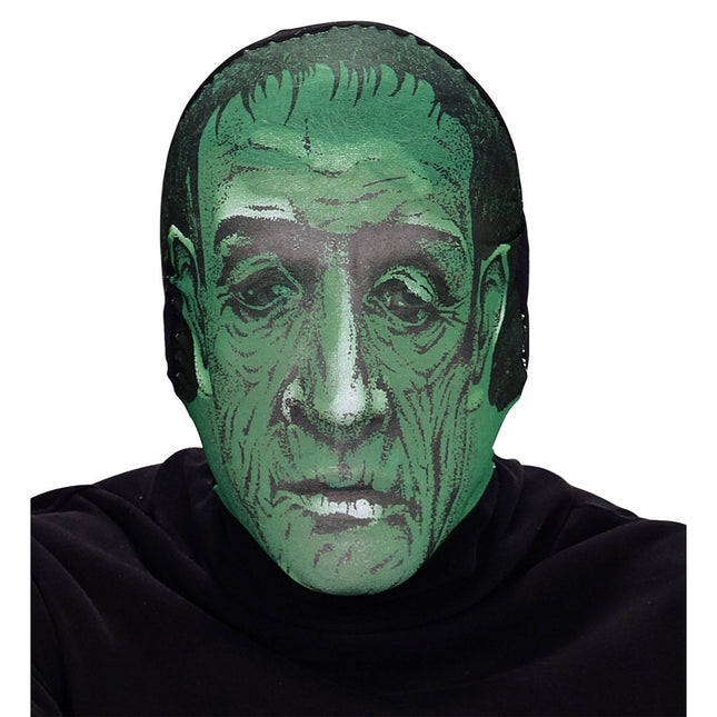 Halloween Masker Donkergroen Zombie van Widmann koop je bij Partywinkel