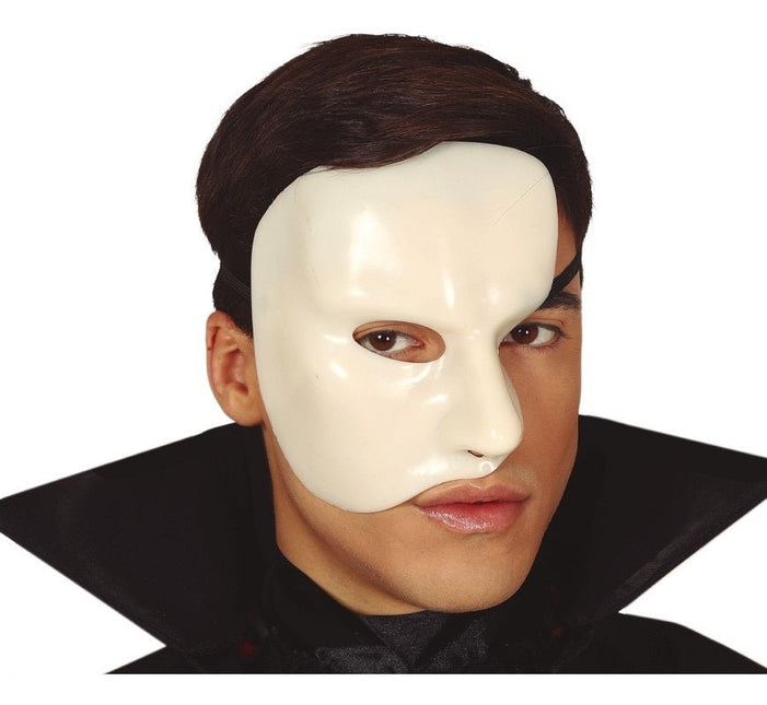 Halloween Masker Half Wit van Fiestas Guirca koop je bij Partywinkel