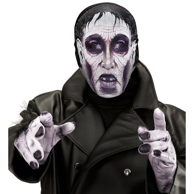Halloween Masker Paars Zombie van Widmann koop je bij Partywinkel