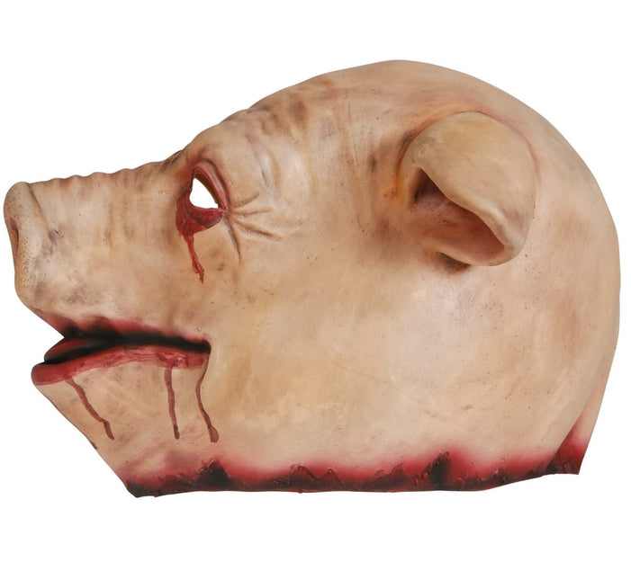 Halloween Masker Rood Roze Varken van Fiestas Guirca koop je bij Partywinkel