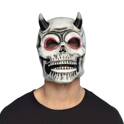 Halloween Masker Schedel Duivel van Boland koop je bij Partywinkel