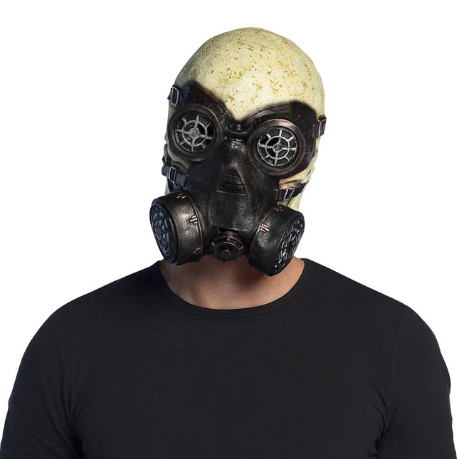 Halloween Masker Schedel Met Gasmasker van Boland koop je bij Partywinkel