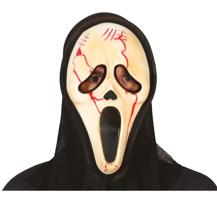 Halloween Masker Wit Bloody Killer van Fiestas Guirca koop je bij Partywinkel