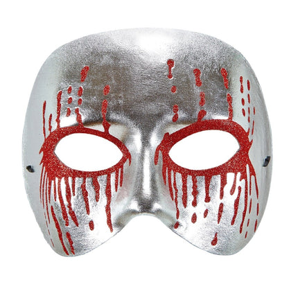 Halloween Masker Zilver Psychopaat van Widmann koop je bij Partywinkel