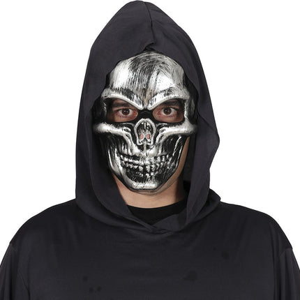 Halloween Masker Zilver Schedel van Fiestas Guirca koop je bij Partywinkel