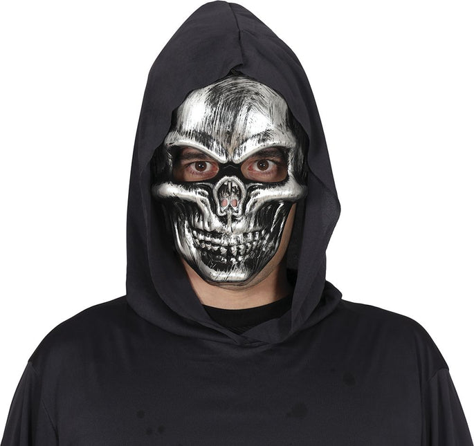 Halloween Masker Zilver Schedel van Fiestas Guirca koop je bij Partywinkel