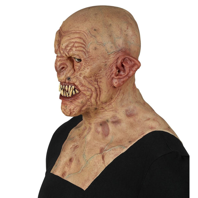 Halloween Masker Zombie Met Nek En Borst van Widmann koop je bij Partywinkel