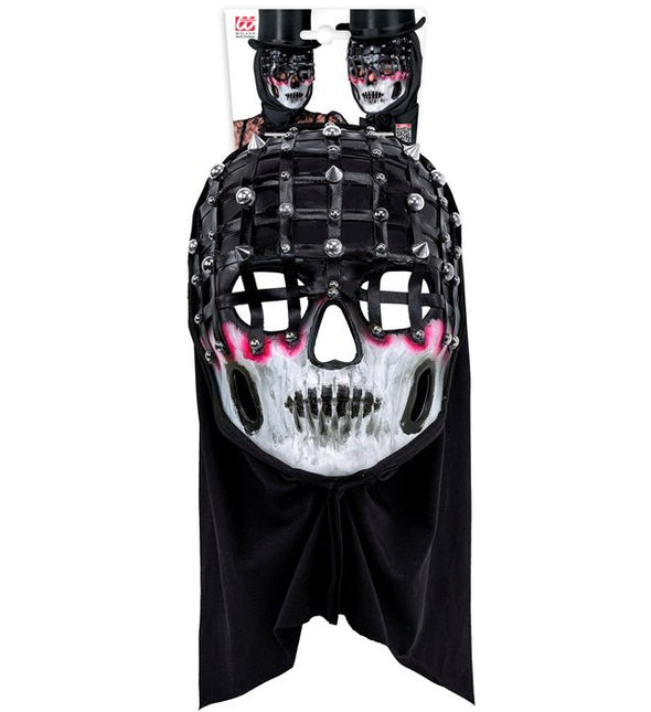 Halloween Masker Zwart Wit Skelet Gaas van Widmann koop je bij Partywinkel