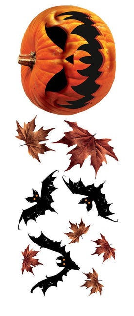 Halloween Muurstickers Pompoen 70cm van Fiestas Guirca koop je bij Partywinkel
