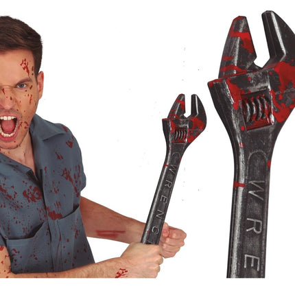 Halloween Nep Breekijzer Met Bloed 45cm van Fiestas Guirca koop je bij Partywinkel