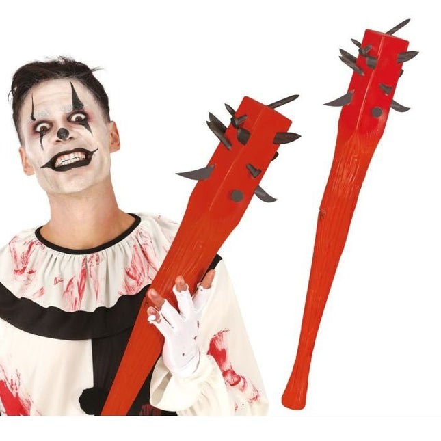 Halloween Nep Knuppel Met Spijkers 73cm van Fiestas Guirca koop je bij Partywinkel