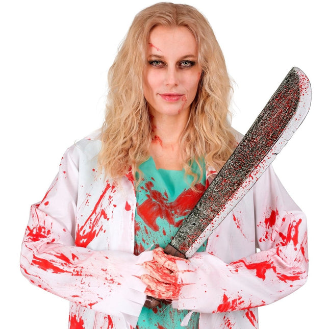 Halloween Nep Machete Bloederig 56cm van Widmann koop je bij Partywinkel