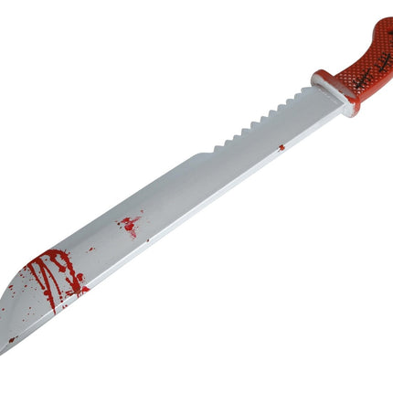 Halloween Nep Machete Met Zaag 60cm van Fiestas Guirca koop je bij Partywinkel