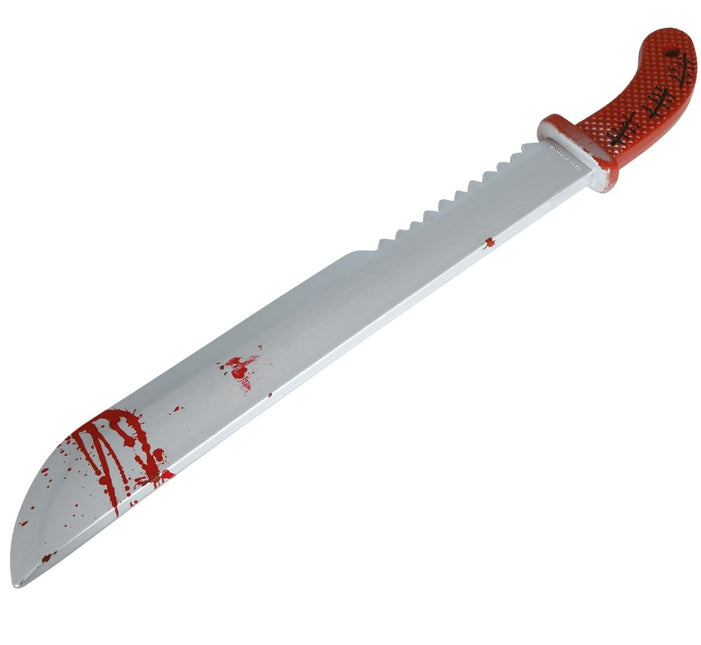 Halloween Nep Machete Met Zaag 60cm van Fiestas Guirca koop je bij Partywinkel