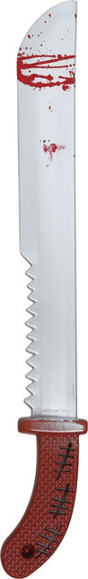 Halloween Nep Machete Met Zaag 60cm van Fiestas Guirca koop je bij Partywinkel