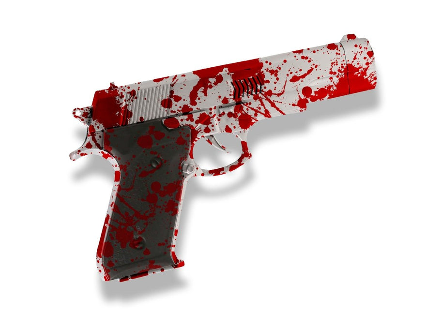Halloween Nep Pistool Met Bloed 24cm van Fiestas Guirca koop je bij Partywinkel