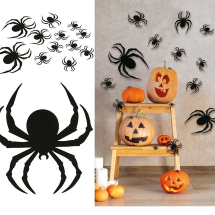 Halloween Muurstickers Nep Spin 12st van Fiestas Guirca koop je bij Partywinkel
