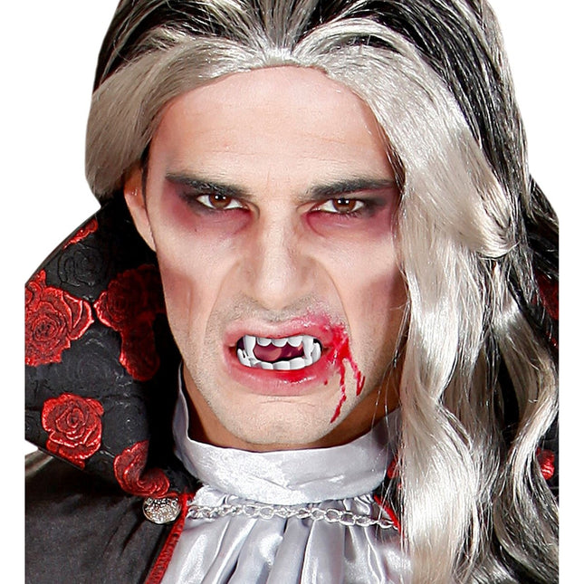 Halloween Nep Tanden Zwart Rood Vampier van Widmann koop je bij Partywinkel