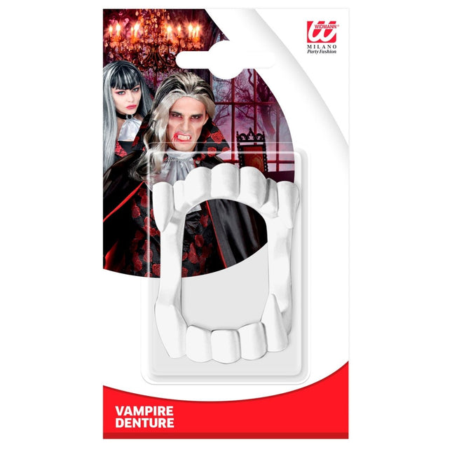 Halloween Nep Tanden Zwart Rood Vampier van Widmann koop je bij Partywinkel