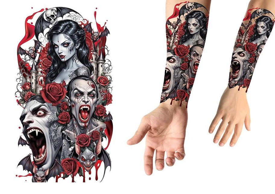 Halloween Nep Tattoo Vampier 14cm van Fiestas Guirca koop je bij Partywinkel
