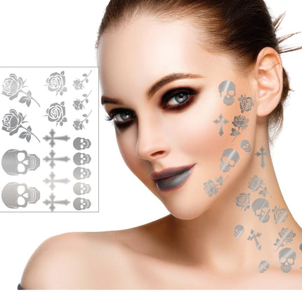 Halloween Nep Tattoos Zilver van Fiestas Guirca koop je bij Partywinkel