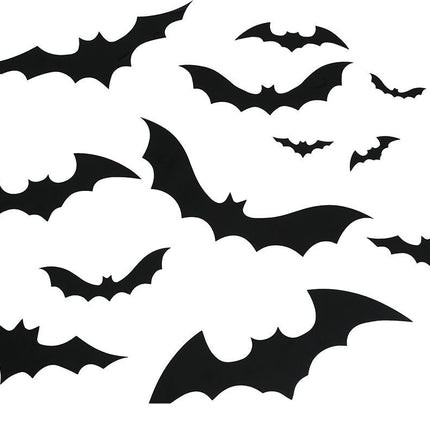 Halloween Muurstickers Nep Vleermuis 12st van Fiestas Guirca koop je bij Partywinkel