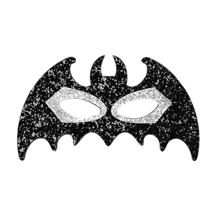 Halloween Oogmasker Zwart Zilver Vleermuis van Widmann koop je bij Partywinkel