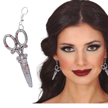 Halloween Oorbellen Schaar van Fiestas Guirca koop je bij Partywinkel