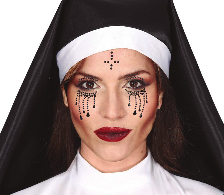 Halloween Plak Diamantjes Non van Fiestas Guirca koop je bij Partywinkel