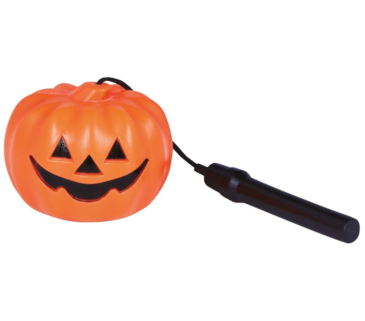 Halloween Pompoen Lampion met Licht 10cm van Fiestas Guirca koop je bij Partywinkel