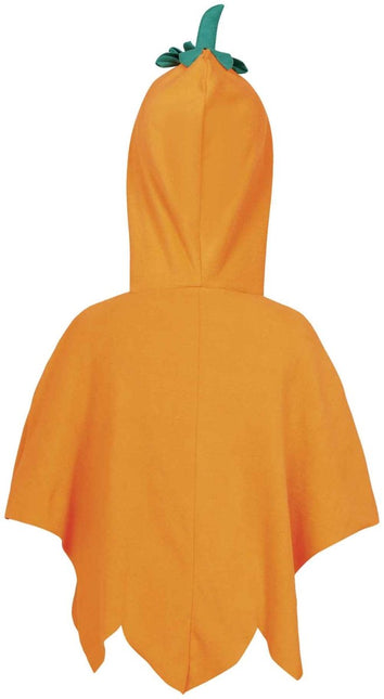 Halloween Poncho Kind Pompoen van Fiestas Guirca koop je bij Partywinkel