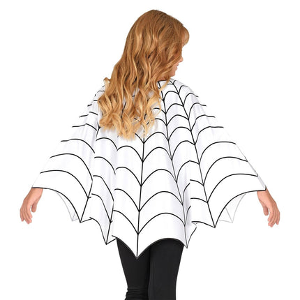 Halloween Poncho Kind Spinnenweb van Widmann koop je bij Partywinkel
