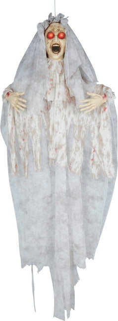 Halloween Pop Bruid Licht, Geluid En Beweging 1,7m van Fiestas Guirca koop je bij Partywinkel