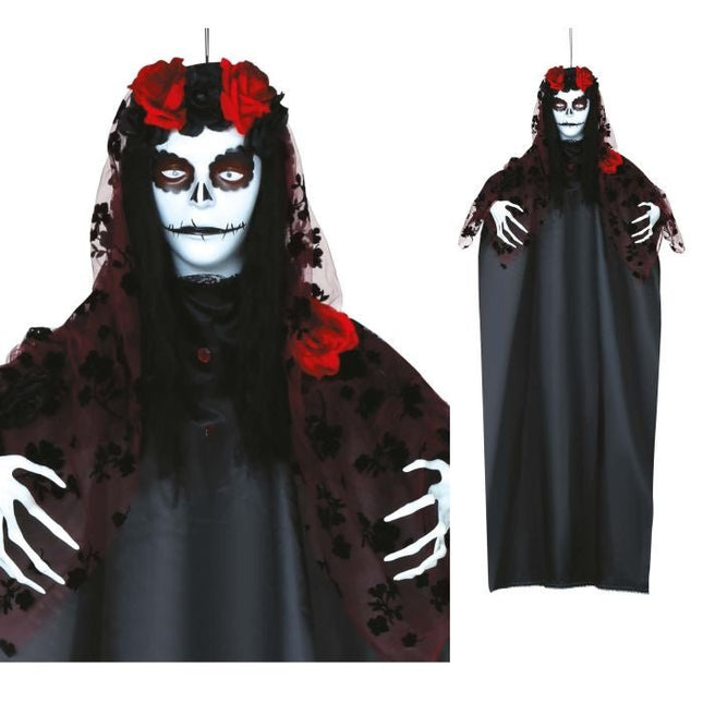 Halloween Pop Catrina Met Licht 1,55m van Fiestas Guirca koop je bij Partywinkel