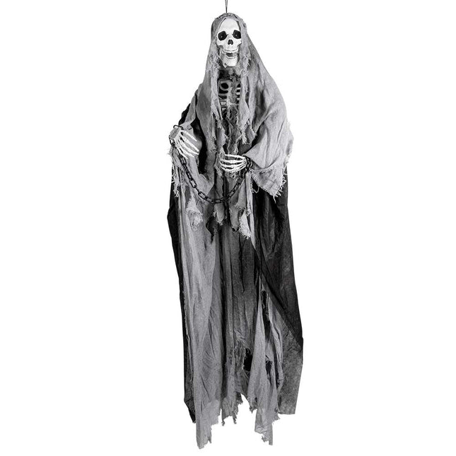 Halloween Pop Grijs Skelet 180cm van Boland koop je bij Partywinkel