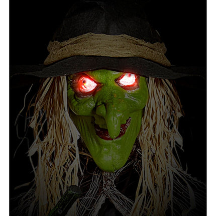 Halloween Pop Heks Met Licht En Geluid 2,4m van Widmann koop je bij Partywinkel