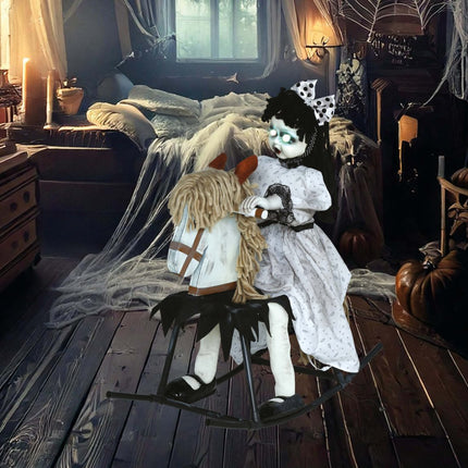 Halloween Pop Op Hobbelpaard Met Licht, Geluid En Beweging 70cm van Fiestas Guirca koop je bij Partywinkel