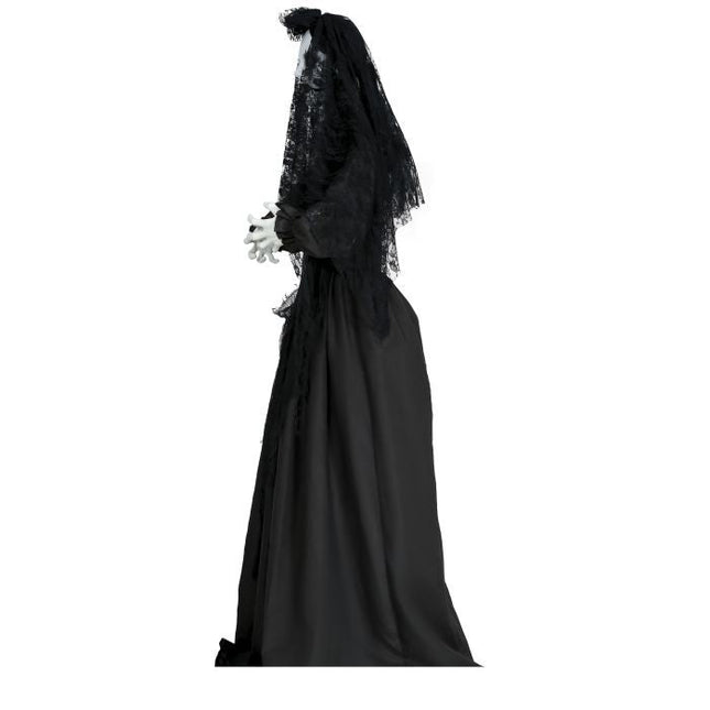 Halloween Pop Schoonmaakster Met Licht, Geluid En Beweging 1,7m van Fiestas Guirca koop je bij Partywinkel