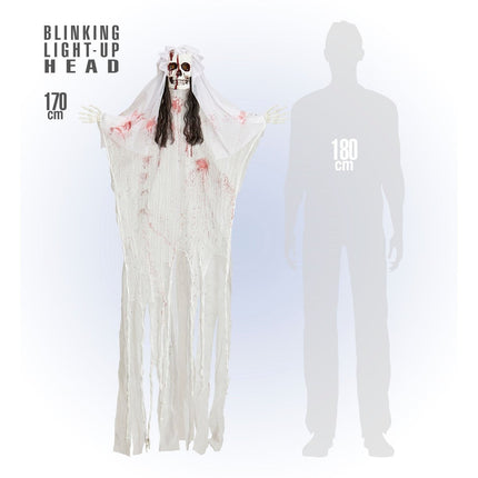 Halloween Pop Skelet Bruid 1,7m van Widmann koop je bij Partywinkel