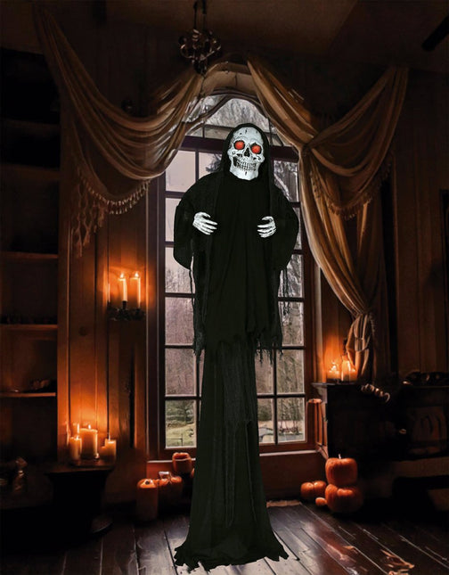 Halloween Pop Skelet Met Licht, Geluid En Beweging 2,6m van Fiestas Guirca koop je bij Partywinkel