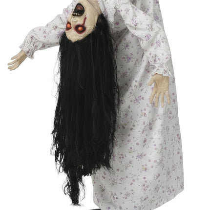 Halloween Pop Staande Vrouw Met Licht, Geluid En Beweging 1,35m van Fiestas Guirca koop je bij Partywinkel