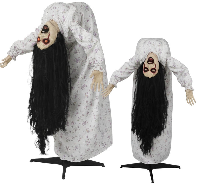 Halloween Pop Staande Vrouw Met Licht, Geluid En Beweging 1,35m van Fiestas Guirca koop je bij Partywinkel