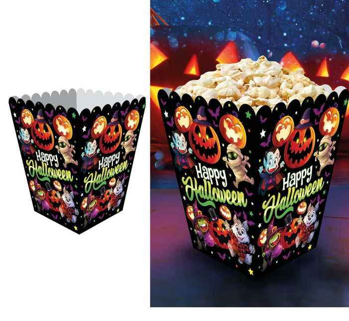 Halloween Popcorn Bakjes 6st van Fiestas Guirca koop je bij Partywinkel