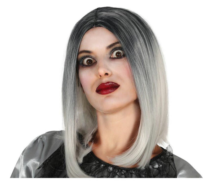 Halloween Pruik Grijs Blond van Fiestas Guirca koop je bij Partywinkel
