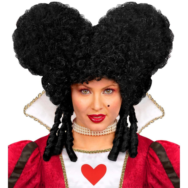 Halloween Pruik Zwart Barok van Widmann koop je bij Partywinkel