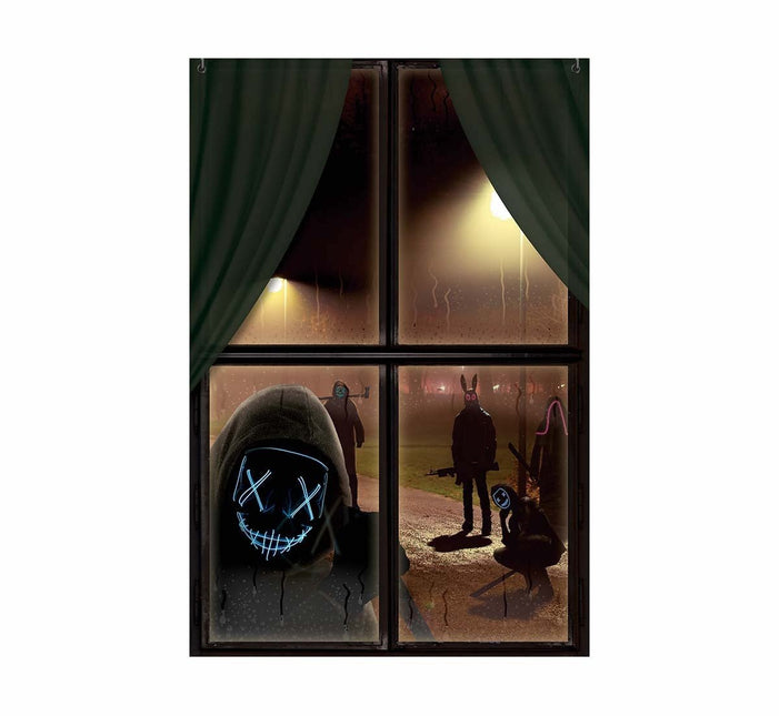 Halloween Raamdecoratie Horror Maskers van Fiestas Guirca koop je bij Partywinkel